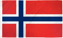 3x5ft NORWAY European Flag 150D polyester Grommets fade resistant - £15.97 GBP