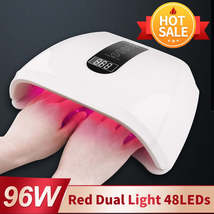 Siminail - Original High Power 96W Red Light Led Nail Lamp Two Hands Gel Uv Lamp - £55.95 GBP