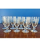 Hawkes Wheat Juices Set 8 Signed AMERICAN Brilliant Period Cut Glass  - $107.53