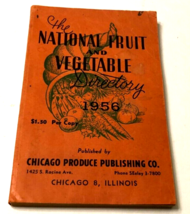 Vintage 1956 National Fruit Vegetable Directory Chicago 8 Produce Illinois Book - £8.57 GBP