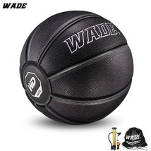 WADE 7#  Soft PU Leather for Indoor/outdoor High ity Adult Basketball Ball Black - £94.89 GBP