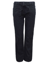 Womens Ex M&amp;S Navy Pure Cotton with matching belt Trousers -Size 20 Medium - £17.15 GBP