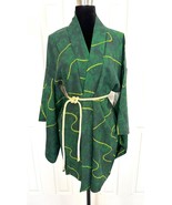 Silk Kimono-Caftan, VINTAGE Kimono dress, Haori Pure Silk Shibori Tie-dye  - $1,201.72 MXN