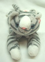 VINTAGE TY 1997 Beanie Babies PRANCE GRAY TABBY CAT 8&quot; Bean Bag STUFFED ... - $14.85