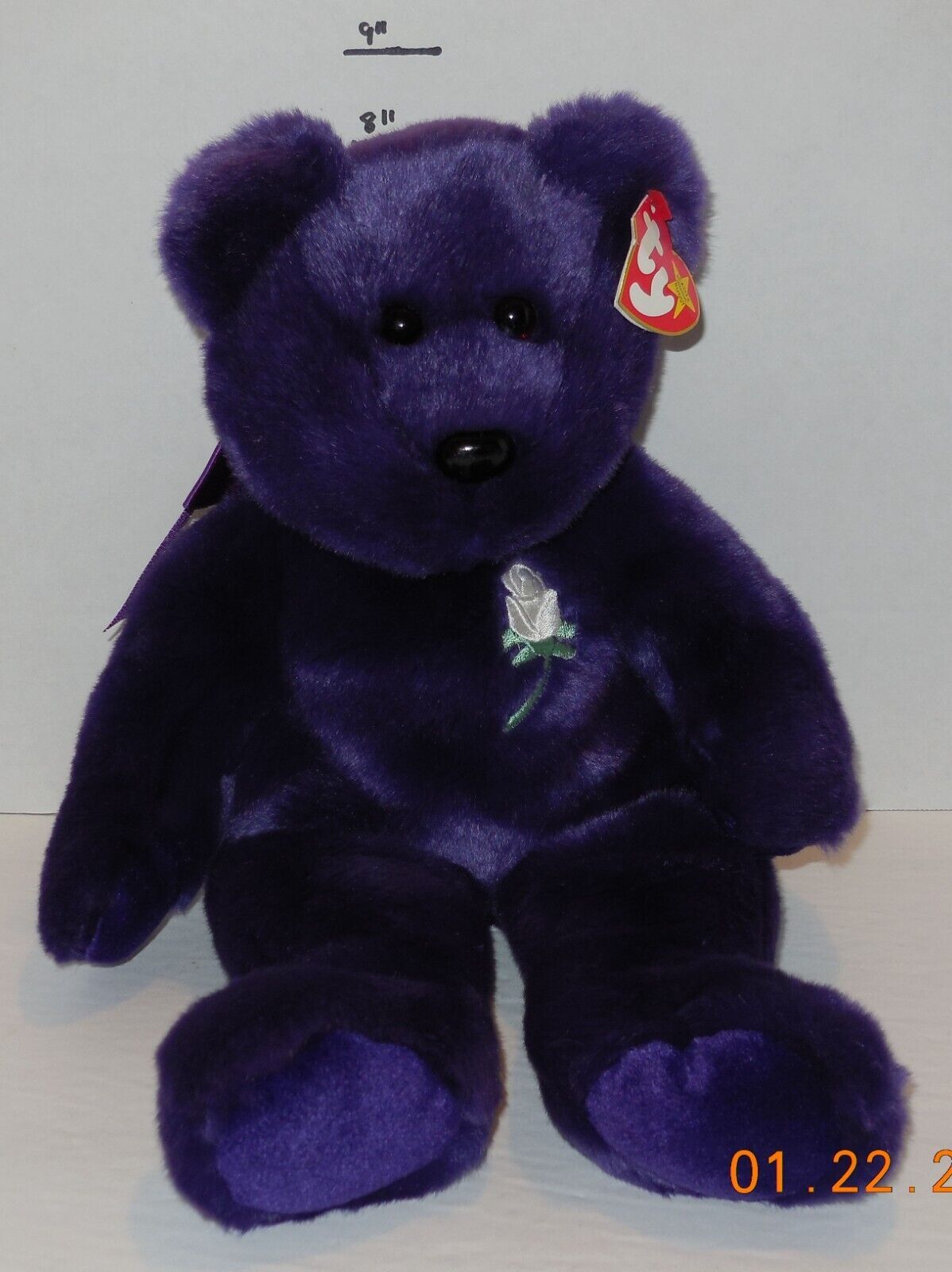 Primary image for Vintage Ty Princess The Bear 12" Beanie Buddy plush toy princess Diana
