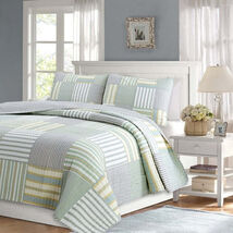 Soft Reversible Twin Size 100 Percent Cotton Patches Quilt Set - $154.64 CAD