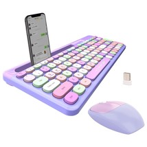 Wireless Keyboard And Mouse Combo - 2.4Ghz Full-Sized - Computer Keyboard With P - £48.76 GBP