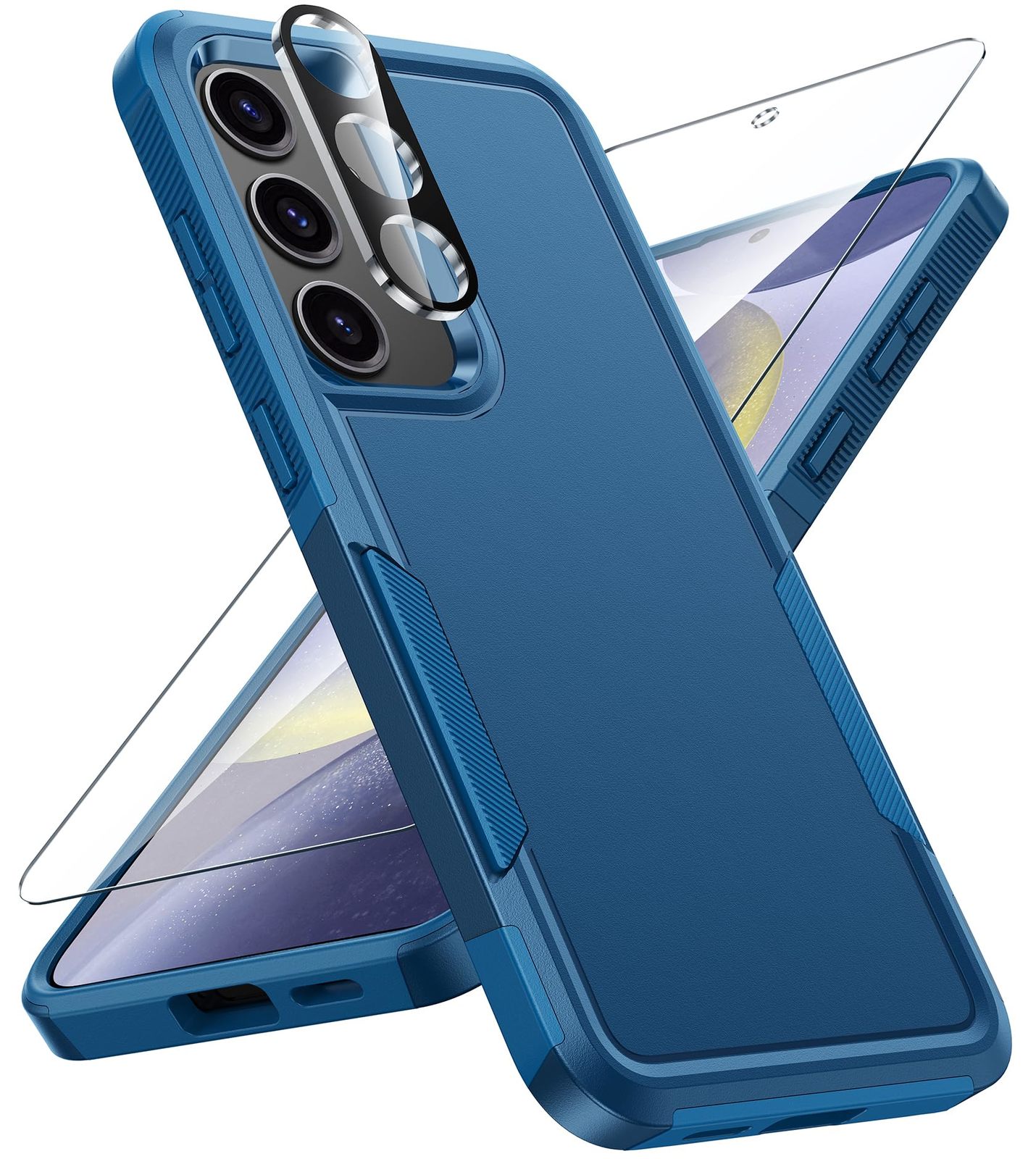 FNTCASE for Samsung Galaxy S24-Plus Case: Dual Layer Heavy Duty Cell Phone Prot