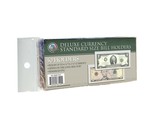 50 CURRENCY DELUXE HOLDERS Semi Rigid Vinyl for Banknotes Money Dollar Bill - £11.66 GBP
