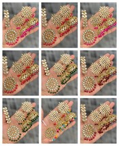 Joharibazar Indian Ethnic Kundan Gold Plated Wedding Earrings Tikka Jewelry SetA - £23.47 GBP