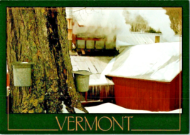 Postcard Vermont Maple Sugaring Picture Cube Jon L. Barkan Photo 6 x 4 ins. - £3.87 GBP