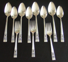 11 Pieces Oneida Community Coronation Silverplate Svg Spoons, Soups &amp; Forks - £24.01 GBP
