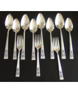 11 Pieces ONEIDA COMMUNITY CORONATION SILVERPLATE Svg Spoons, Soups &amp; Forks - £24.06 GBP