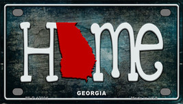 Georgia Home State Outline Novelty Mini Metal License Plate Tag - £11.75 GBP