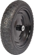 Flat Free Wheelbarrow Tire &amp; Wheel &amp; Adapter Kit for 3/4 14&quot;x4&quot; axle NEW - £38.83 GBP