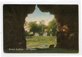 Ruined Buildings Old Panama Color Real Photo Postcard - $17.82