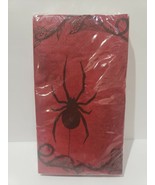 Martha Stewart Halloween Spider Red Black Paper Napkins Set of 20 - £11.84 GBP