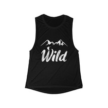 Women&#39;s Flowy Scoop Muscle Tank in XS-2XL | Casual or Athletic | Wild Mountain H - £22.36 GBP+