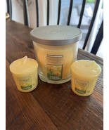 Yankee Candle  Flowers in the Sun Jar &amp; 2 Votives New - $20.99