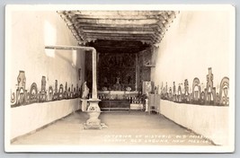 New Mexico RPPC Interior Of Historic Old Mossion Church Old Laguna Postcard V25 - £11.95 GBP