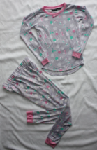 Kidtopia Girls Two Piece Top/Bottom Purple Pink Hats Gloves Pajamas Size... - $9.87