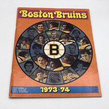 Boston Bruins 1973-1974 Team Yearbook &amp; Poster Bobby Orr Esposito Bucyk - £31.62 GBP