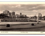 The Praca Paris Street View Rio De Janeiro Brazil UNP WB Postcard W8 - $5.89