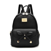 IHAYNER  Girls Bowknot Cute Leather Backpack Mini | Backpack Purse for W... - £47.18 GBP