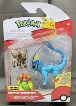 Pokémon Battle Figure Set Vaporeon Rockruff Belossom 2023 - £18.36 GBP