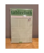 Fabric Tablecloth Oblong 60 x 84 Plaid Mint Easter Green Table Cover New - $27.14 CAD