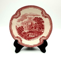 Johnson Bros England Saucer Replace Old Britain Kenilworth Castle Saucer Red 5.5 - £11.18 GBP