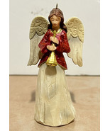 Christmas Horn Playing Angel Ornament - Resin - £7.93 GBP