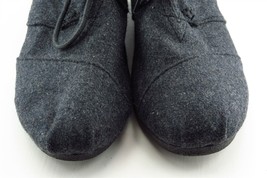 Toms Boot Sz 6.5 M Low Cut Boots Almond Toe Gray Fabric Women - £20.08 GBP