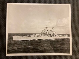 OFFICIAL  Vintage USS Columbus CA-74 WWII Navy First Cruiser Ship Photo ... - £13.03 GBP