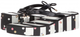NEW Kate Spade Rhett Confetti Stripe Wedge Sandal sz 9 - £42.58 GBP