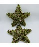 Vintage 12&quot; GANZ Holly Mistletoe Glitter Star Lamp Light Up Window Wall ... - $27.95