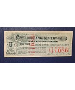 A&amp;O-1894 Louisiana Kansas City Lottery Ticket Class U Blue Dated Septemb... - €83,89 EUR