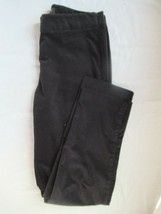 Talbots pants velour Size 6 black side zip slight taper inseam 29&quot; holid... - $18.57