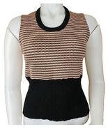 Vintage Elaine Post Sweater Vest Womens M 70s Acrylic Geometric Waistcoa... - $77.74