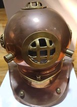 German WW2 U-37 Heinrich Schuch Kriegsmarine copper/brass diving helmet - $302.70
