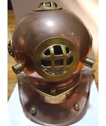 German WW2 U-37 Heinrich Schuch Kriegsmarine copper/brass diving helmet - $302.70