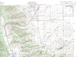Mount Pisgah Quadrangle Utah 1986 USGS Topo Map 7.5 Minute Topographic - £18.73 GBP