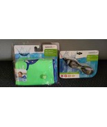 New Speedo Floating Fabric Armbands Neon Green &amp; Swimming Goggle Anti-fo... - $26.72