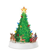 LED Rotating Musical Santa&#39;s Sleigh Christmas Tree 11&quot;H - $108.41