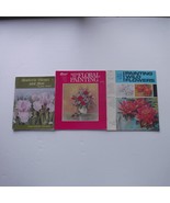 Vintage Art Instructional booklets Lot of 3 for Painting Flowers - $9.49