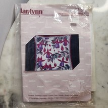 Jannlynn Fuschia Floral Counted Cross Stitch Kit Pink Purple Cushion Craft 7350 - £12.52 GBP