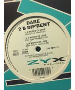 DARE 2 B DIF&#39;RENT-A WORLD OF LOVE-12 &quot;  VINYL SINGLE - €5,99 EUR