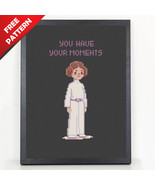 Princess Leia Quote Free cross stitch PDF pattern - $0.00