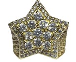 Cubic zirconia Unisex Cluster ring 10kt Yellow Gold 379333 - $339.00