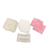 8 Vintage Cotton and Linen Napkins Assorted Themes and Sizes in Pink Cre... - €5,46 EUR